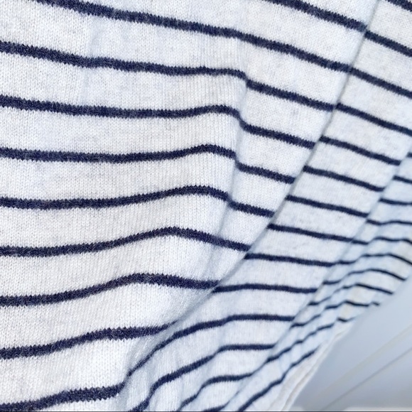 Vince  | Wool/Cashmere Striped Scoop Neck Sweater Cream/Black Small - Picture 10 of 10